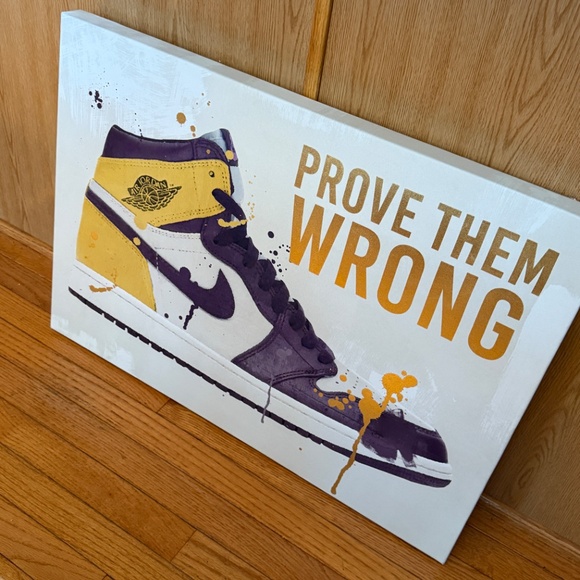 AIR JORDAN PROVE THEM WRONG CANVAS PAINTING - Picture 5 of 8